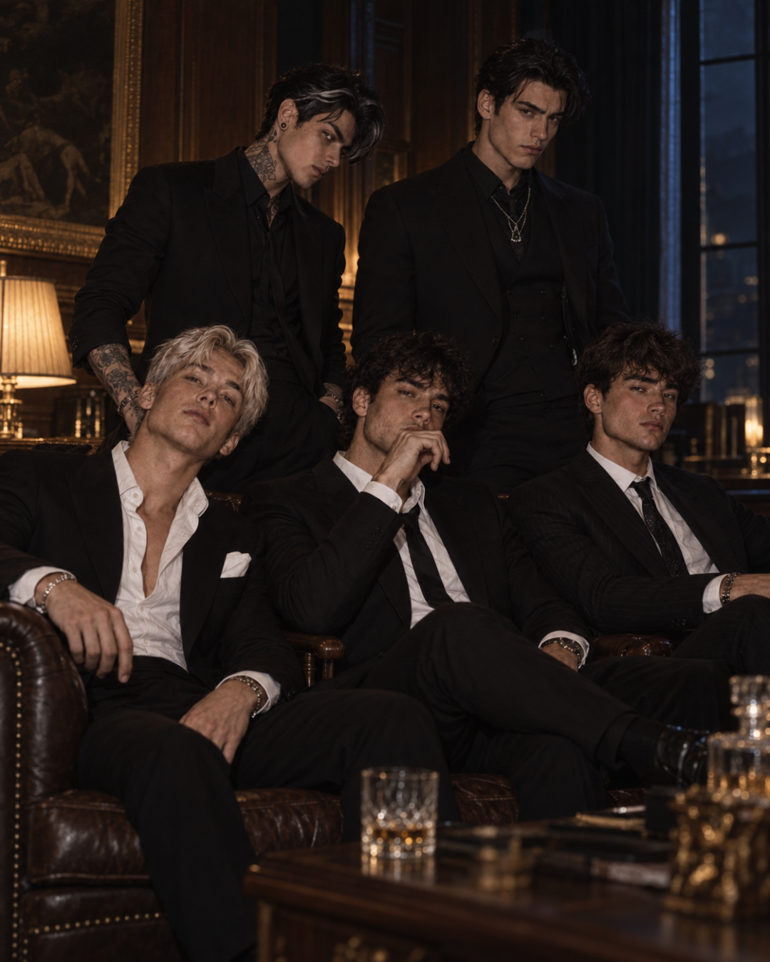 The Moretti in Their House.