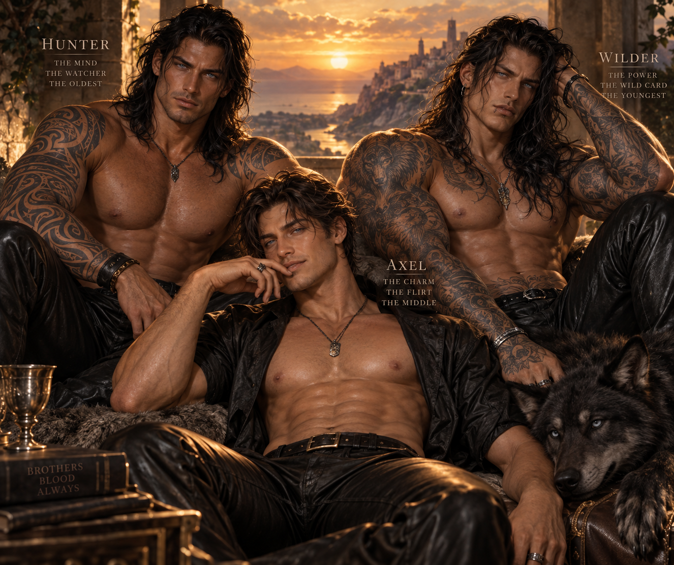 mated to alpha triplets : Hunter, Axel & Wilder