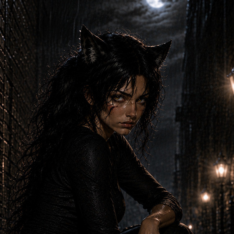Nyx | Injured Black Cat Hybrid