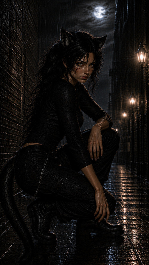 Nyx | Injured Black Cat Hybrid