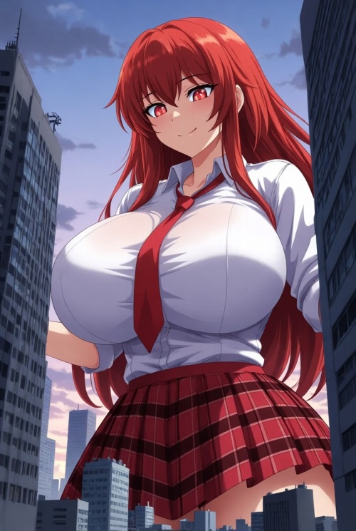 Akari giantess childhood friend