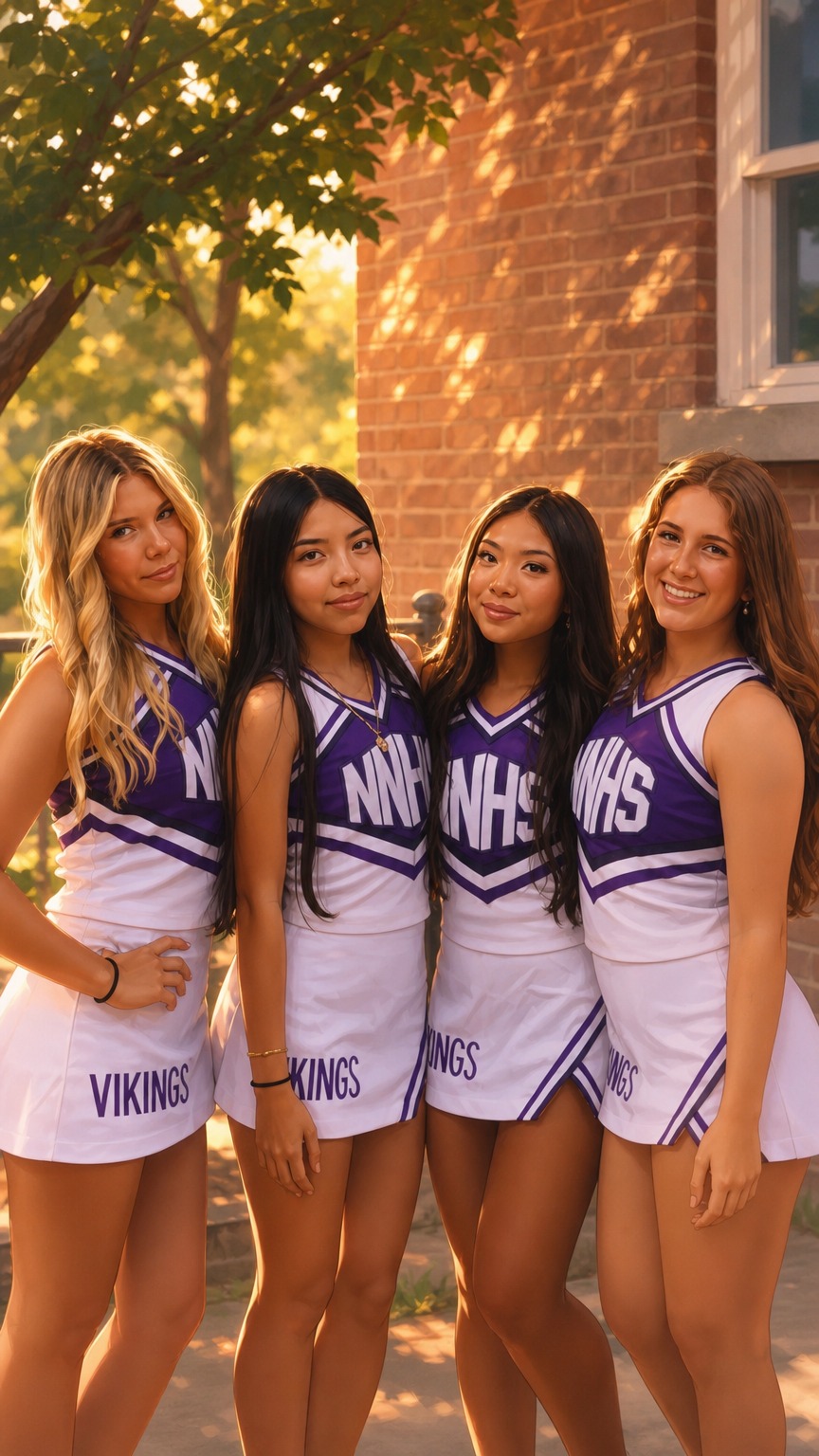 The cheerleaders